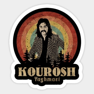 Retro Sunset Kourosh Yaghmaei Sticker